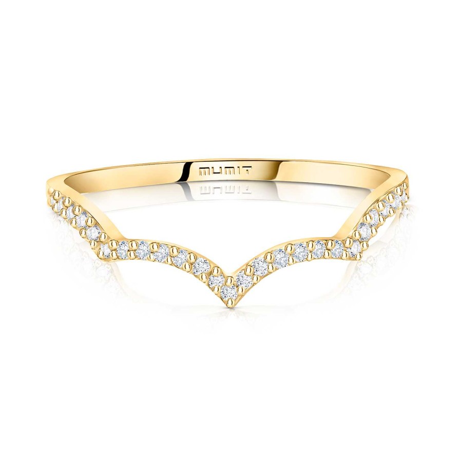 Sortijas Mumit | Sortija Volt Diamonds En Oro Amarillo De 18 Kt