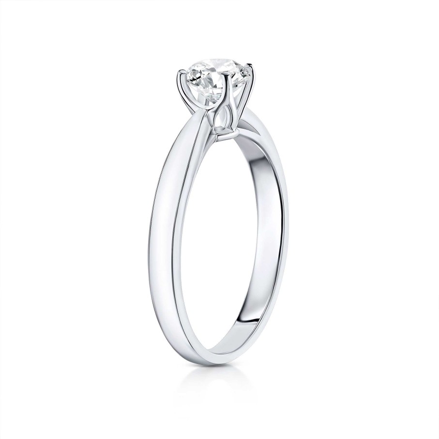 Anillos De Compromiso Mumit | Solitario Always De Diamante 0,70 Cts. En Oro Blanco De 18 Kt