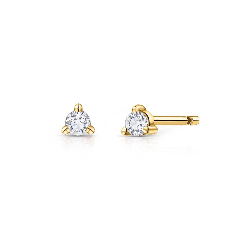 Pendientes Mumit | Pendientes Petit Caprice De Diamantes En Oro Amarillo De 18 Kt