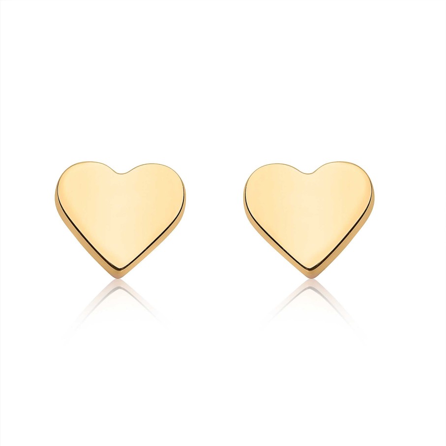 Pendientes Mumit | Pendientes Joy Coraz N En Oro Amarillo De 18 Kt