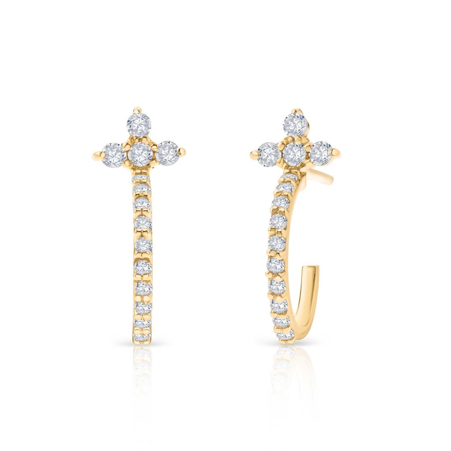 Pendientes Mumit | Pendientes Milett De Diamantes En Oro Amarillo De 18 Kt