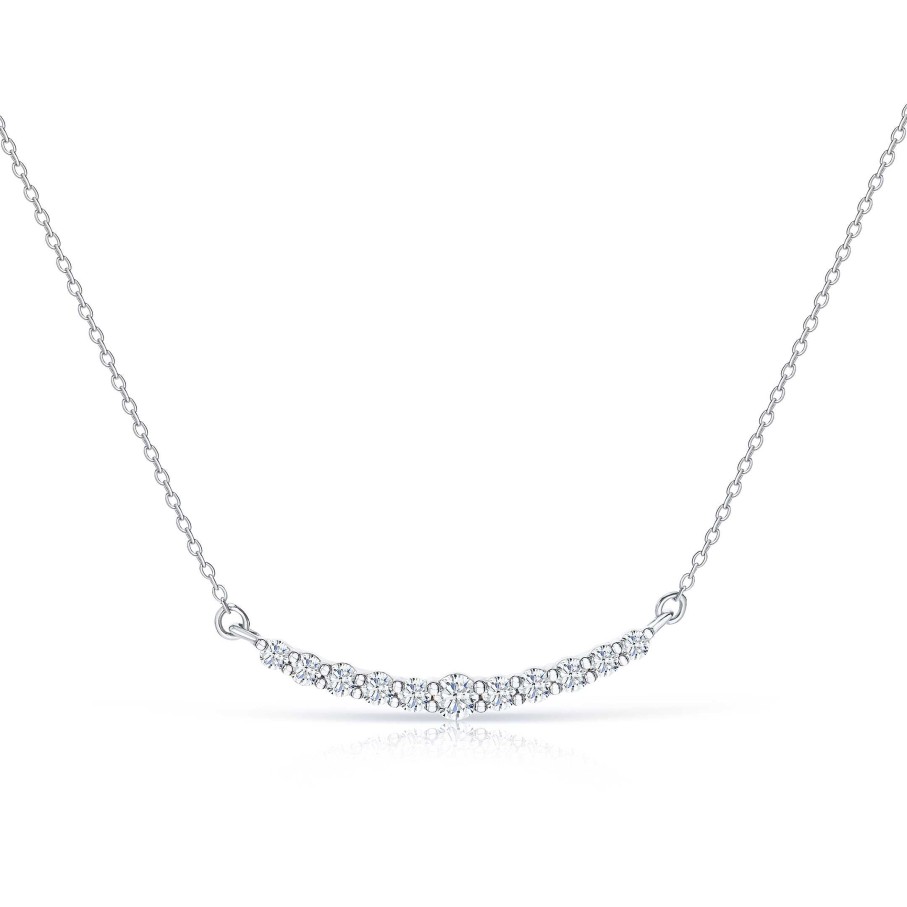 Collares Y Colgantes Mumit | Gargantilla Euphoria Diamantes En Oro Blanco De 18 Kt