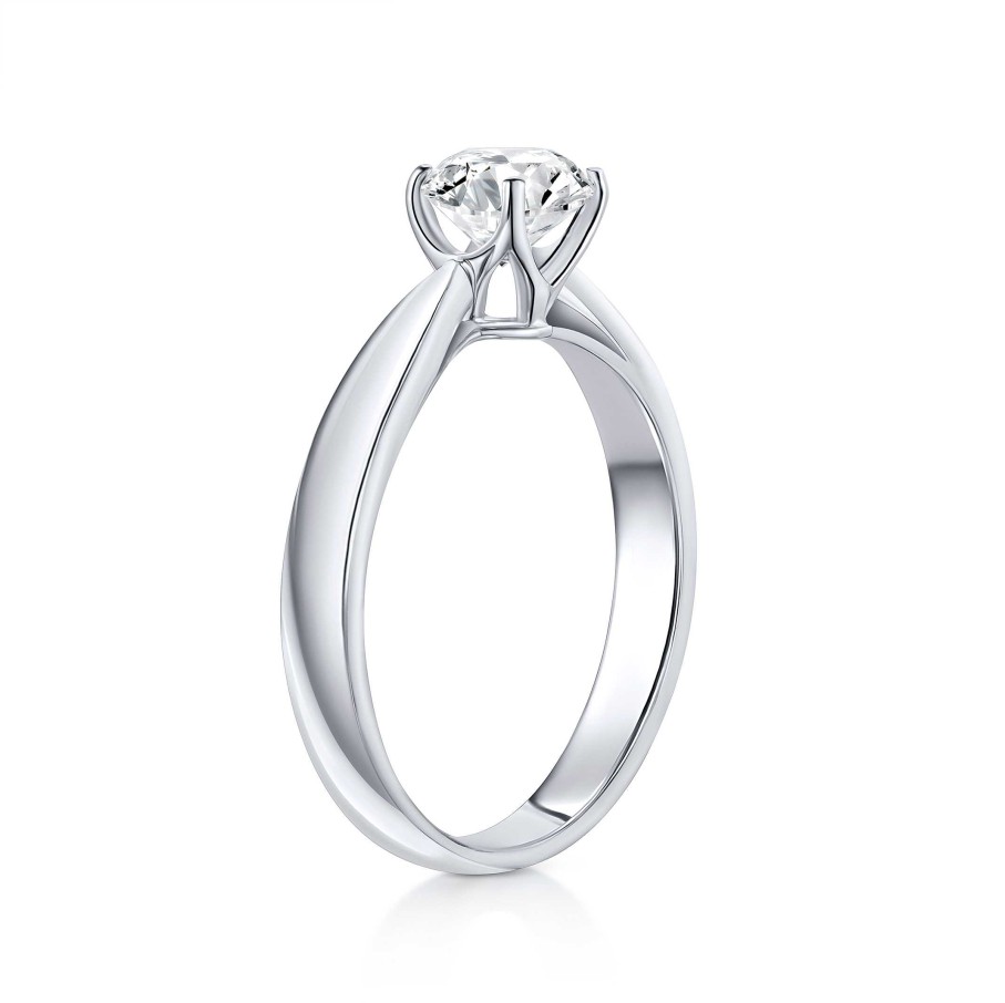 Anillos De Compromiso Mumit | Solitario Always De Diamante 1 Ct. En Oro Blanco De 18 Kt