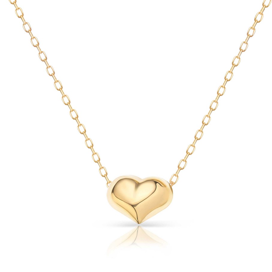 Collares Y Colgantes Mumit | Gargantilla Heart B. Mini En Oro Amarillo De 18 Kt