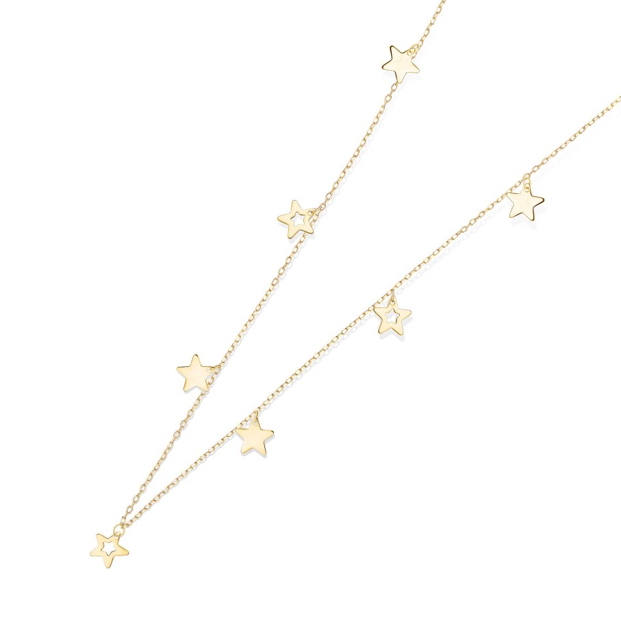 Collares Y Colgantes Mumit | Gargantilla Stardust En Oro Amarillo De 18 Kt