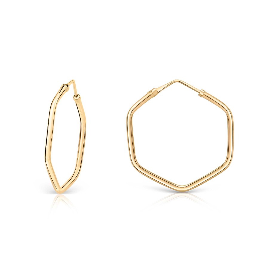 Pendientes Mumit | Pendientes Aro Rose En Oro Amarillo De 18 Kt