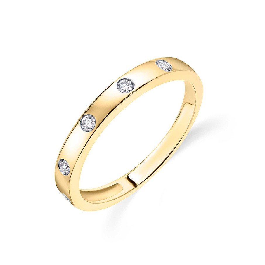 Sortijas Mumit | Sortija Allied De Diamantes En Oro Amarillo De 18 Kt