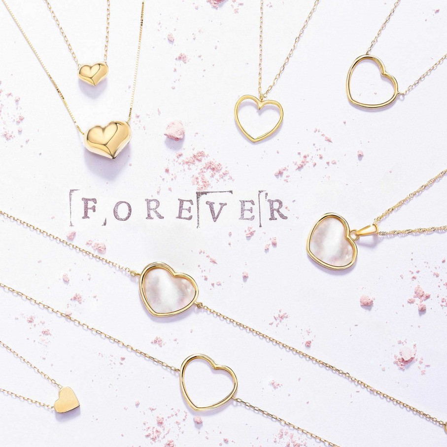 Collares Y Colgantes Mumit | Gargantilla Heart B. Mini En Oro Amarillo De 18 Kt