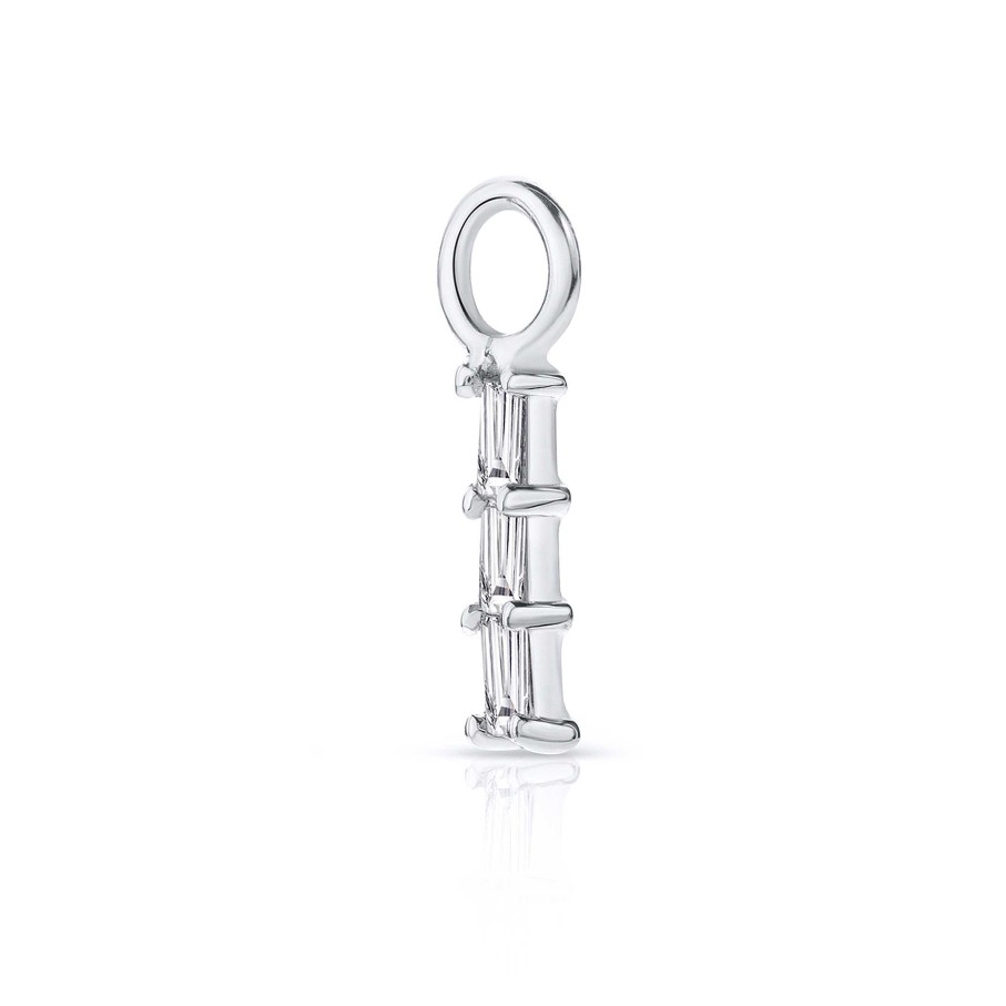 Piercings Mumit | Charm Trex De Diamantes En Oro Blanco De 18 Kt