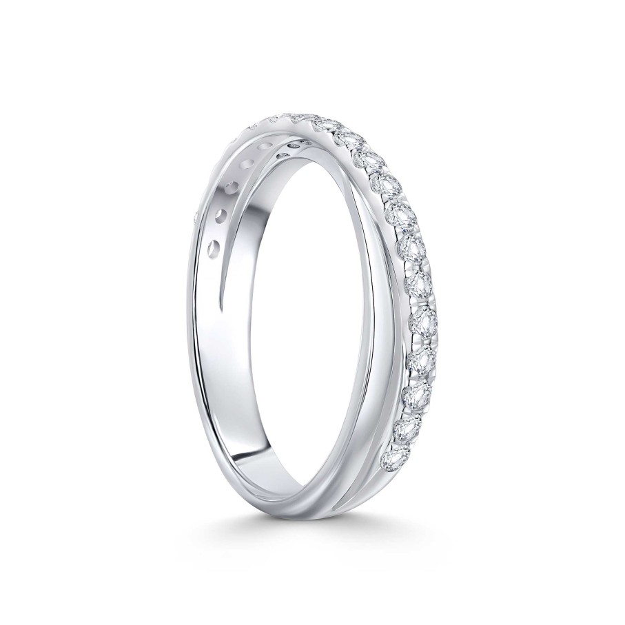 Sortijas Mumit | Sortija Amara De Diamantes 0,50 Cts. En Oro Blanco De 18 Kt