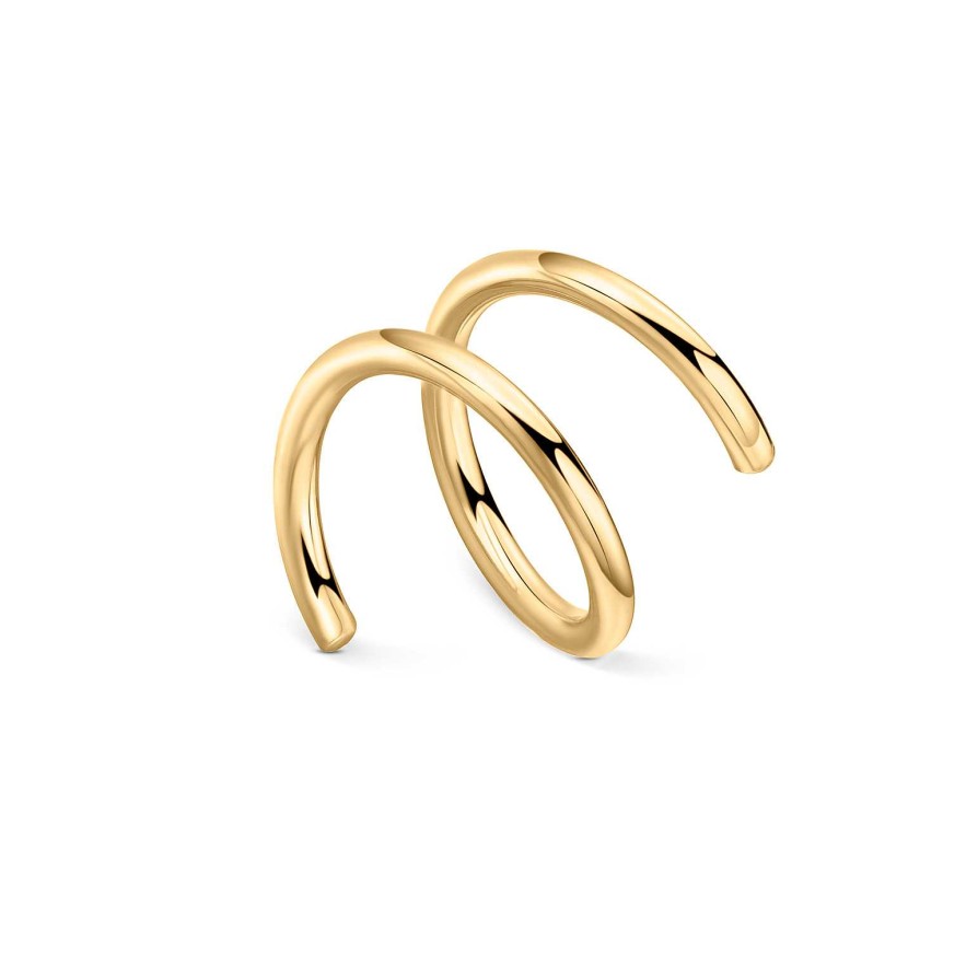 Piercings Mumit | Pendiente Piercing Twirl En Oro Amarillo De 18 Kt