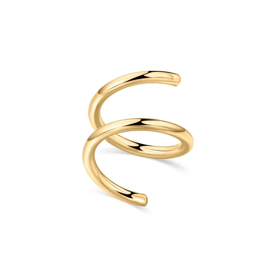 Piercings Mumit | Pendiente Piercing Twirl En Oro Amarillo De 18 Kt