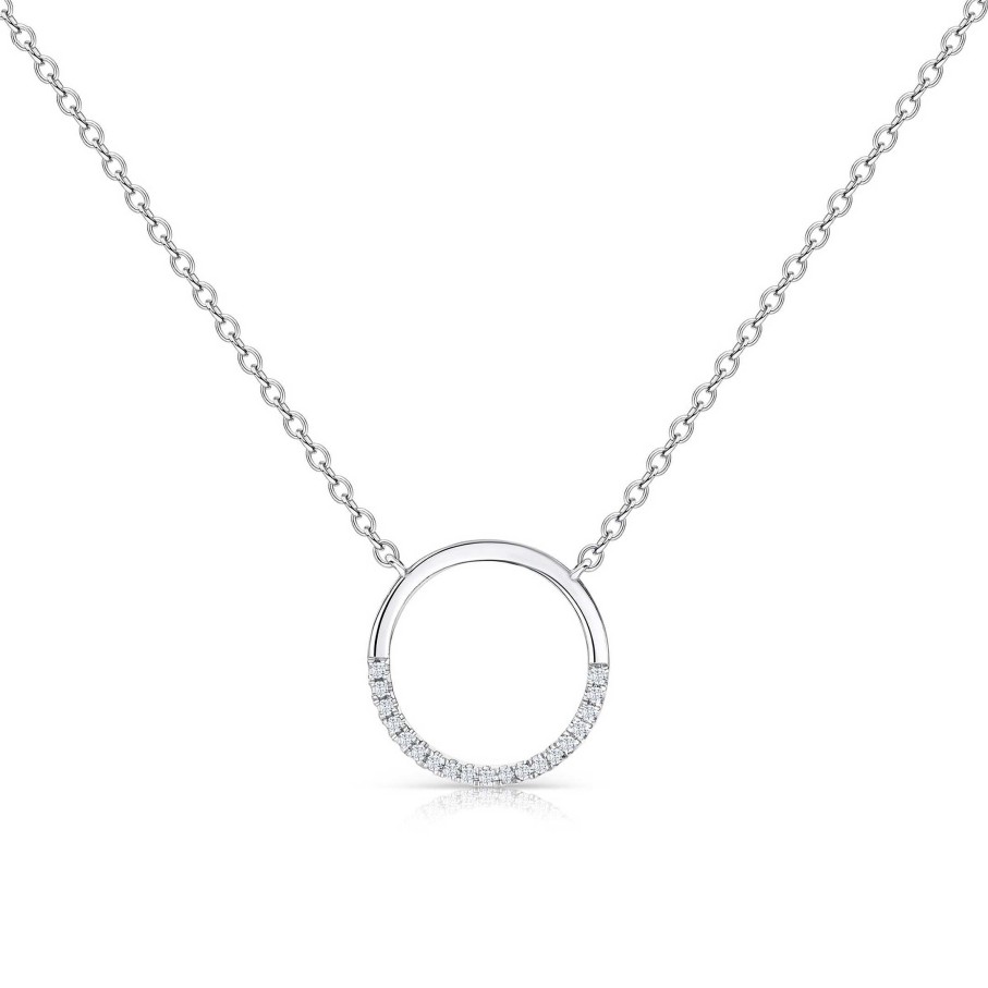 Collares Y Colgantes Mumit | Gargantilla Nova Diamonds En Oro Blanco De 18 Kt