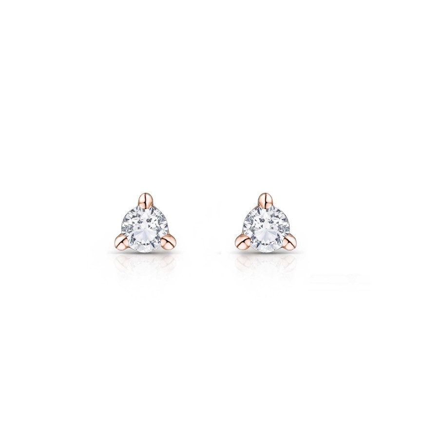 Pendientes Mumit | Pendientes Petit Caprice De Diamantes En Oro Rosa De 18 Kt