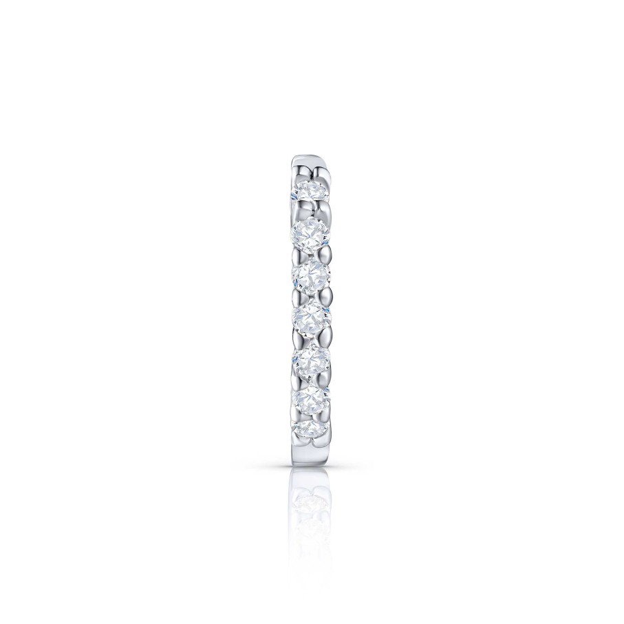 Piercings Mumit | Pendiente Piercing Bold Diamonds En Oro Blanco De 18 Kt