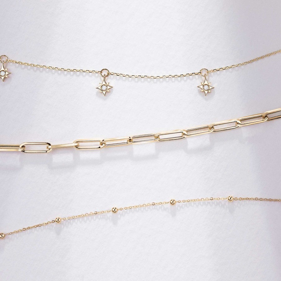 Collares Y Colgantes Mumit | Choker Rosa De Los Vientos De Diamantes En Oro Amarillo De 18 Kt