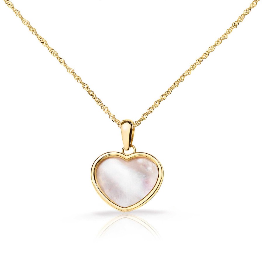 Collares Y Colgantes Mumit | Gargantilla Heart De N Car En Oro Amarillo De 18 Kt