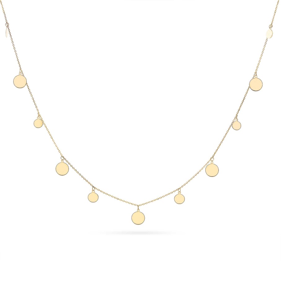 Collares Y Colgantes Mumit | Gargantilla Discos En Oro Amarillo De 18 Kt