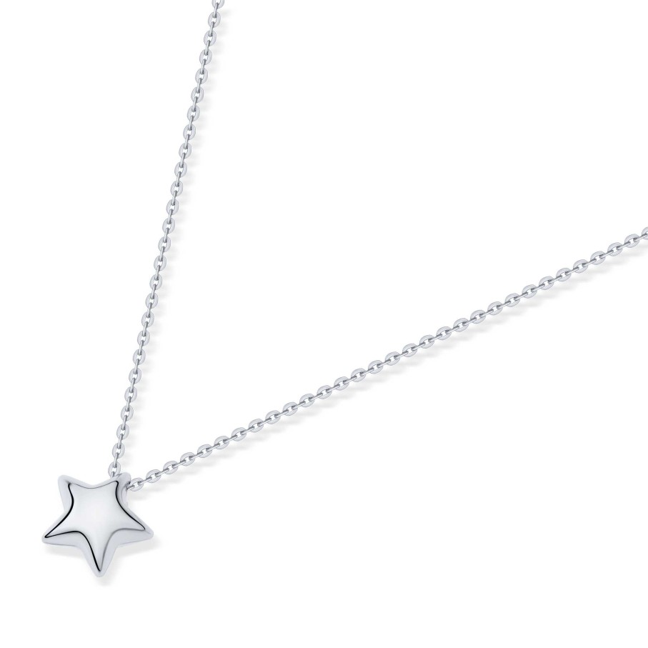 Collares Y Colgantes Mumit | Gargantilla Star B. En Oro Blanco De 18 Kt