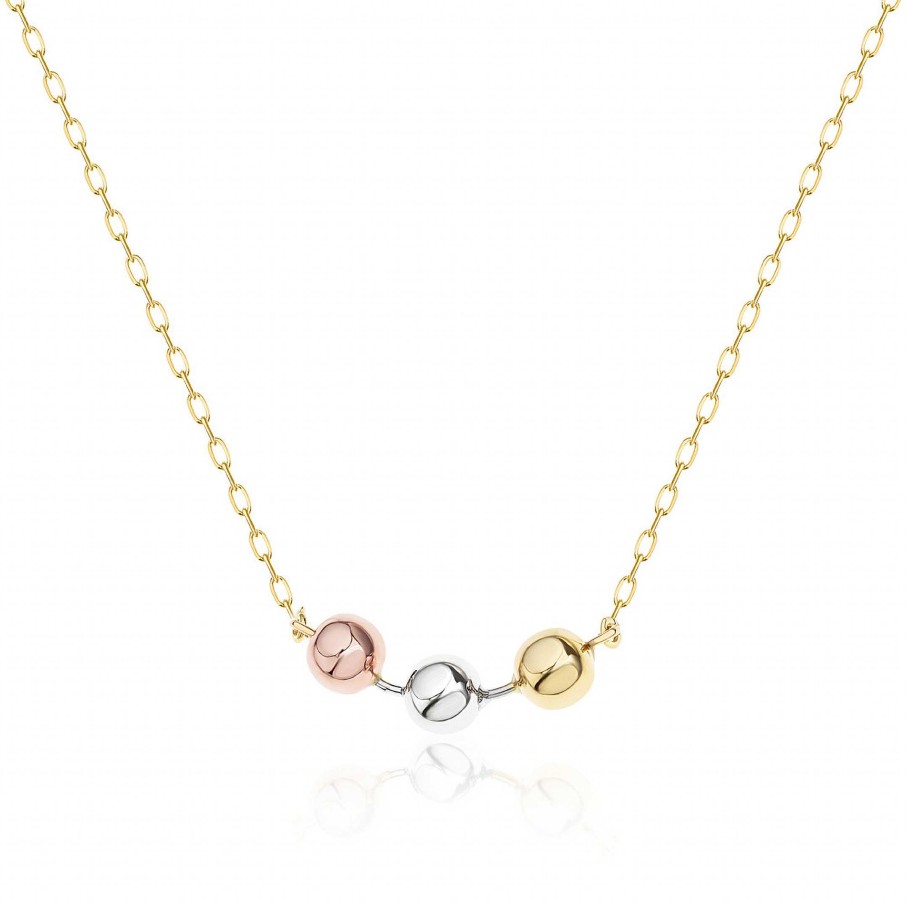 Collares Y Colgantes Mumit | Gargantilla Tricolore En Oro Amarillo, Rosa Y Blanco De 18 Kt