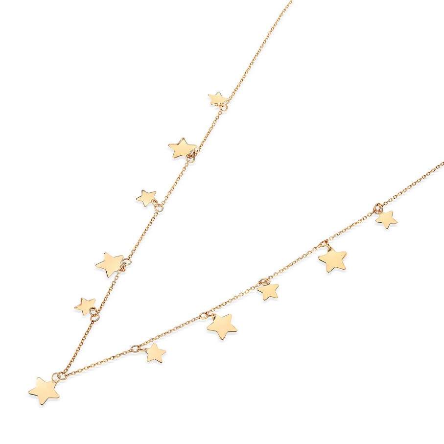 Collares Y Colgantes Mumit | Gargantilla Estrellas En Oro Amarillo De 18 Kt