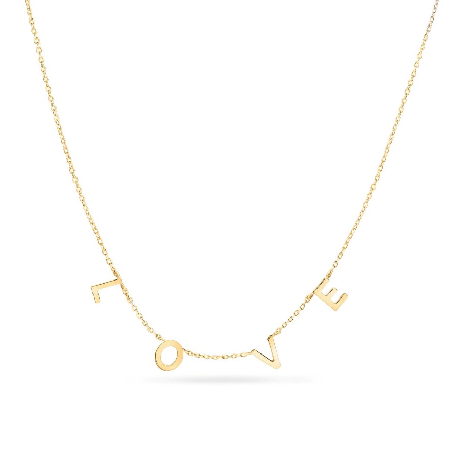 Collares Y Colgantes Mumit | Gargantilla Message Personalizable En Oro Amarillo De Kt