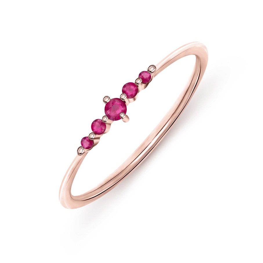 Sortijas Mumit | Sortija Valerie De Rub En Oro Rosa De 18 Kt