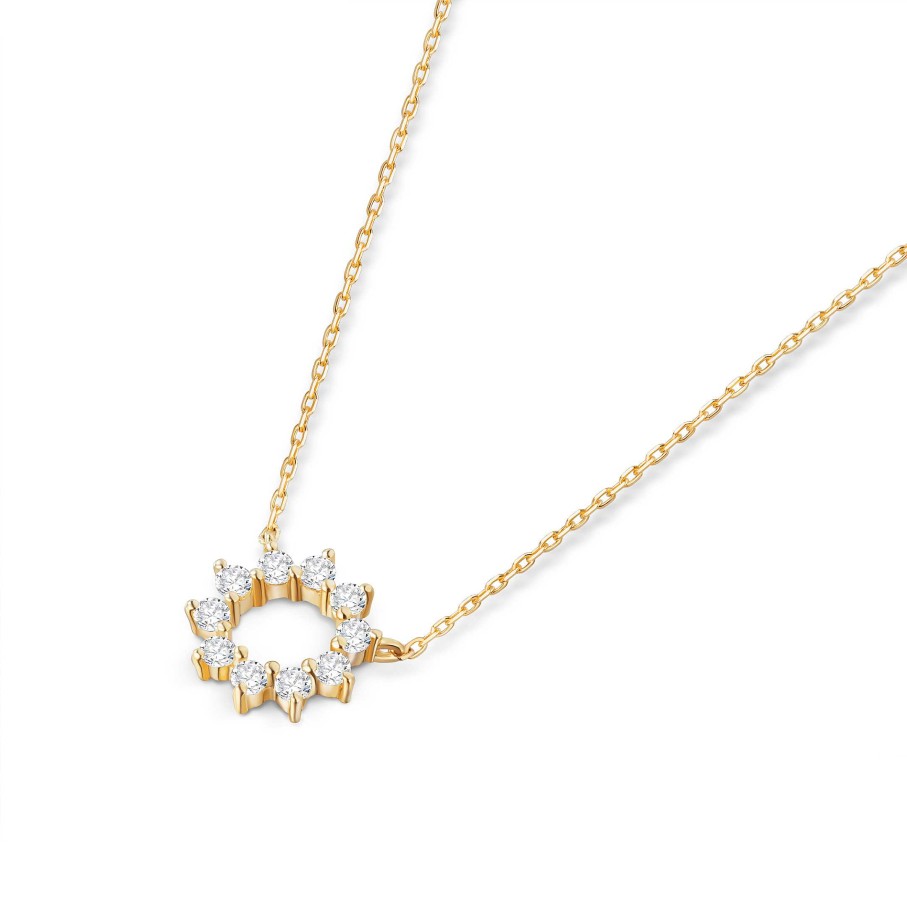 Collares Y Colgantes Mumit | Gargantilla Soleil De Diamantes En Oro Amarillo De 18 Kt