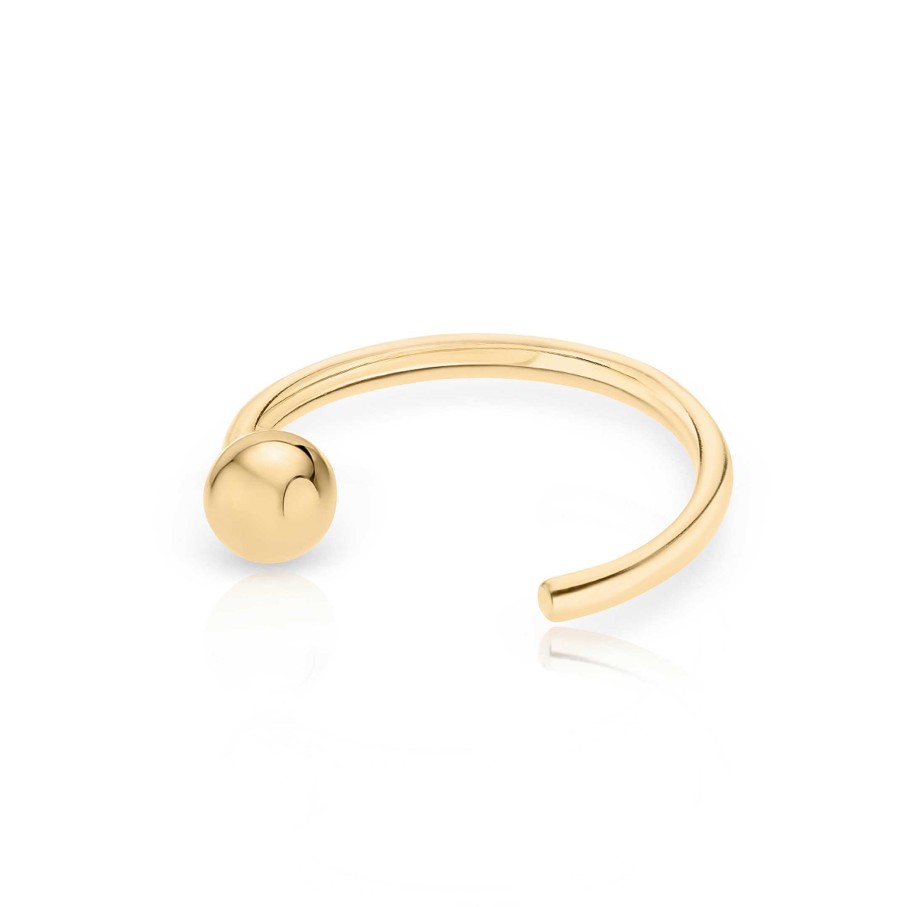 Piercings Mumit | Pendiente Piercing Twist En Oro Amarillo De 18 Kt