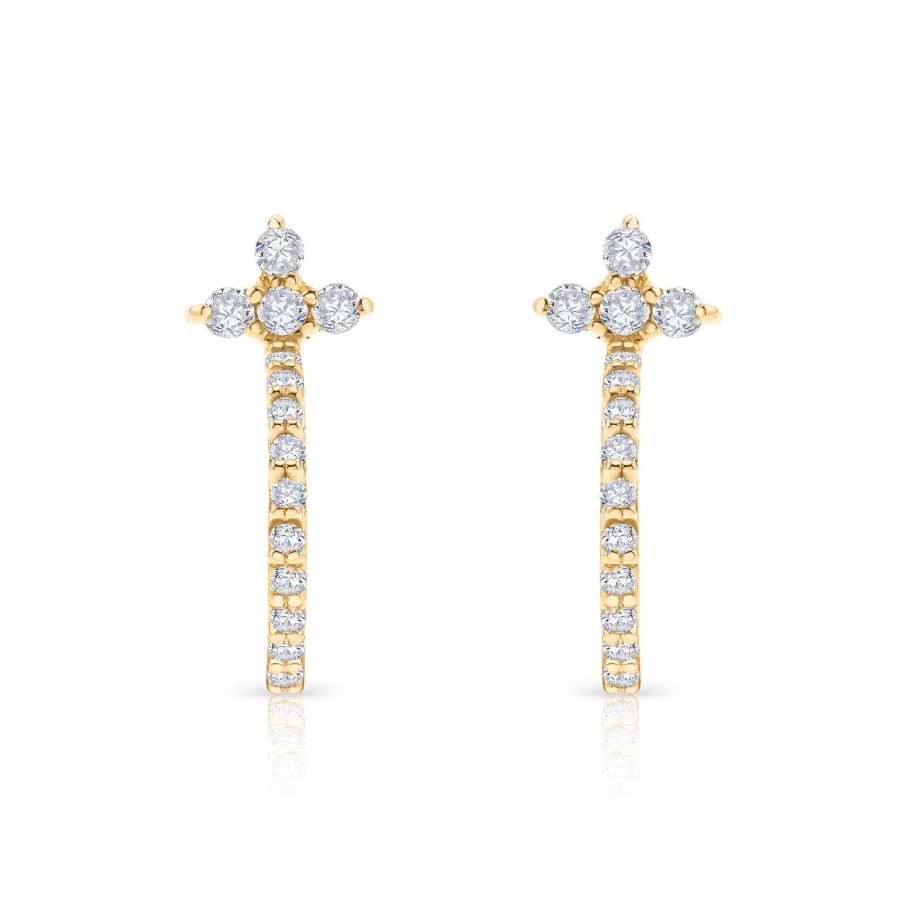 Pendientes Mumit | Pendientes Milett De Diamantes En Oro Amarillo De 18 Kt