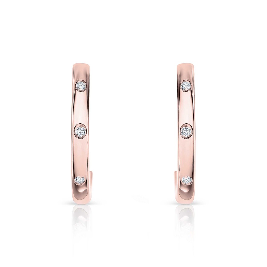 Pendientes Mumit | Pendientes Allied De Diamantes En Oro Rosa De 18 Kt