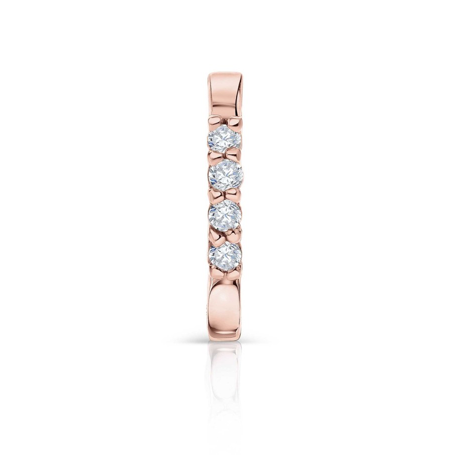 Piercings Mumit | Pendiente Piercing Sweet Diamonds En Oro Rosa De 18 Kt